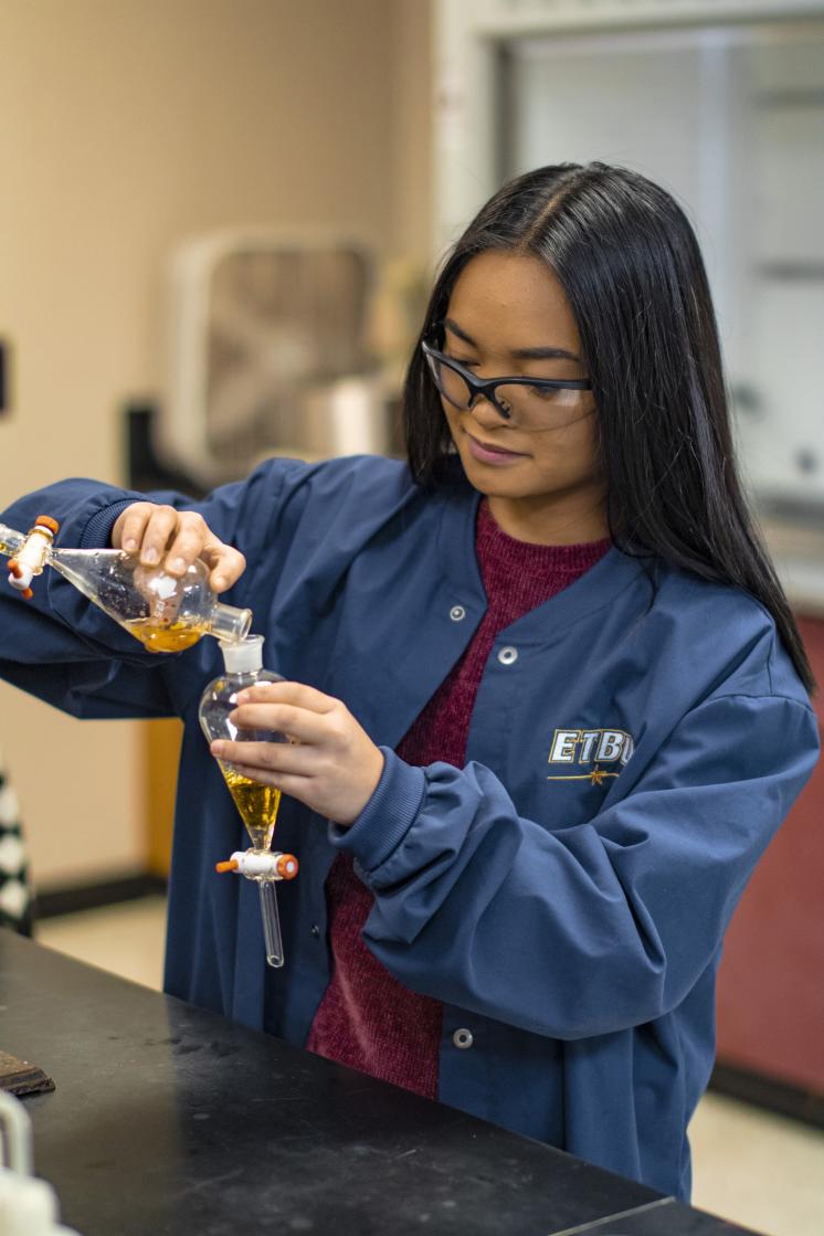 Chemistry Student in Lab